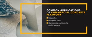 common applications of commercial concrete flatwork